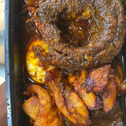 whatsapp image 2025 08 16 at 00.53.01 Ewa Agoyin paired with egg, fish, and dodo